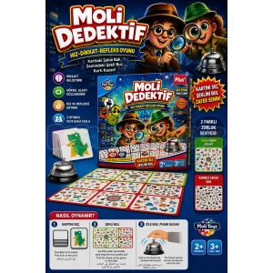 Moli Dedektif Oyunu - Akıl ve Zeka Oyunu - Görsel Dikkat Oyunu - Strateji Oyunu