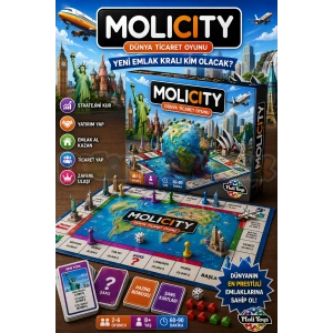 Molicity Dünya Emlak Ticaret Oyunu - Molicity Oyunu - Monoply Strateji Oyunu