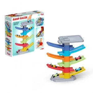 Rampalı Yarış Parkı (6 Katlı) - Oyuncak Araba Seti Yarış Seti Kaydıraklı Otopark Garaj Seti