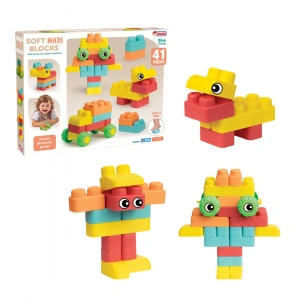 Yumuşak Soft Maxi Bloklar (41 Parça) - Soft Yumuşak Bloklar - Büyük Soft Lego Oyuncakları - Yumuşak Lego - Soft Lego