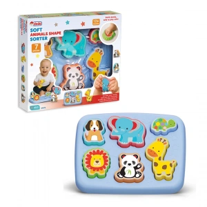 Yumuşak Sevimli Hayvanlar Bultak - Bebek Oyuncakları - Hayvan Yerleştirme Oyuncak - Yumuşak Lego - Soft Lego