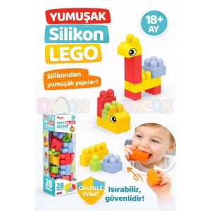 Yumuşak Bloki Blokları 28 Parça - Büyük Yumuşak Bloklar - Büyük Soft Lego Oyuncakları