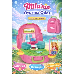 Milanın Oturma Odası Sırt Çantası - Oturma Odası Oyuncak - Oturma Odası Seti
