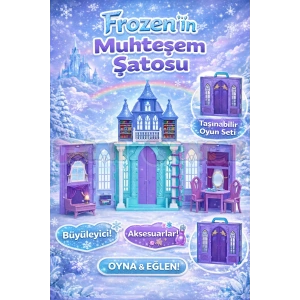 Frozennin Muhteşem Şatosu - Ev Oyuncak - Frozen Tatil Ev Seti - Frozen Ev Seti - Karlar Ülkesi Şatosu - Şato Ev Oyuncak Frozen Şato Seti