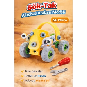 Hanye Sök-Tak Akrobasi Arabası Modeli - Oyuncak Söktak Araba Modeli - Lego Setleri