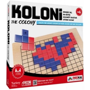 Ahşap Koloni Oyunu - Akıl ve Zeka Oyunu - Squares Oyunu - Redka Koloni Oyunu - Strateji Oyunu