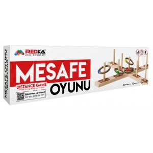 Ahşap Mesafe Tahmin Oyunu - Ahşap Oyuncaklar - Halka Atma Oyunu - Redka Mesafe Oyunu