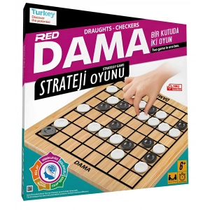 Ahşap Orijinal Dama Oyunu - Akıl ve Zeka Oyunu - Ahşap Dama Oyunu - Redka Dama Oyunu - Strateji Oyunu