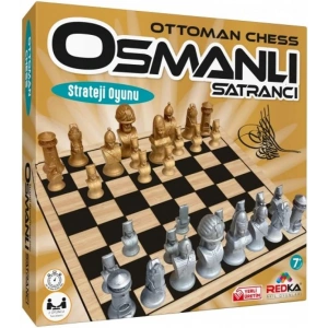 Ahşap Osmanlı Satranç Oyunu - Redka Satranç Oyunu - Akıl ve Zeka Oyunu - Satranç Oyunu - Strateji Oyunu