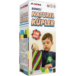 Ahşap Renkli Birim Küpler - Redka Birim Küpler Ahşap Bloklar - Ahşap Renkli Küpler