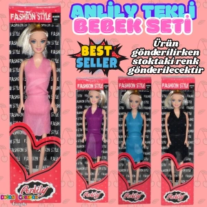 Anlily Tekli Bebek - Barbie Oyuncak Bebek - Barbie Bebek - Bebek Oyun Evleri İçin Bebek