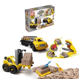 Art Sand Forklift Operatör Kum Seti 750 Gr. - Oyun Kumu Seti - Kinetik Kum Seti - Natural Kum - Doğal Kum