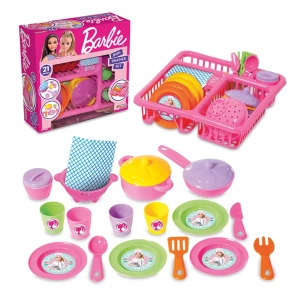 Barbie Bulaşıklık - Mutfak Setleri - Ev Oyuncak Setleri - Bulaşık Seti - Barbie Bulaşık Seti