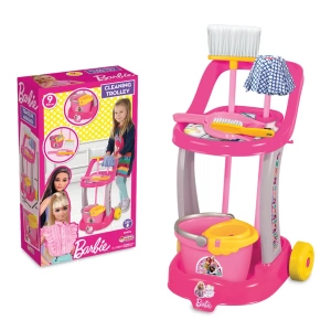 Barbie Temizlik Arabası - Ev Eşyaları Seti - Ev Oyuncakları Seti - Vileda Seti