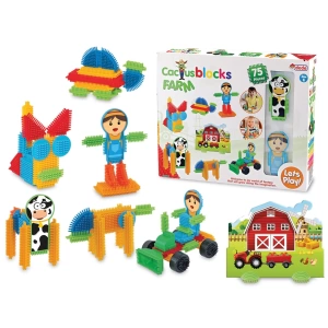 Çiftlik Kaktüs Bloklar (75 Parça) - Kaktüs Oyuncak - Lego Seti - Kaktüs Lego - Taraklı Lego