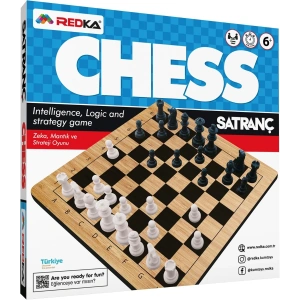 Klasik Ahşap Satranç Oyunu - Akıl ve Zeka Oyunu - Satranç Oyunu - Redka Satranç Oyunu - Strateji Oyunu