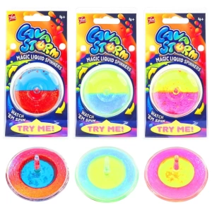 Lava Storm Magic Liquid Spinners - Lav Fırtınası Sihirli Sıvı Döndürücüler - Fırfır Topaç - Yeni Nesil Sıvı Topaç
