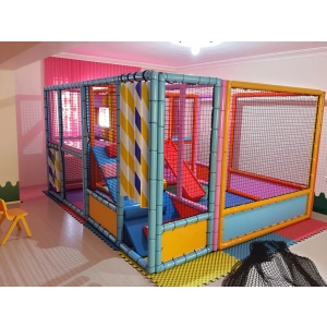 Tırmıklı Oyun Havuzu ve Trambolin - Sünger Soft Play Top Havuzu Çocuk Oyun Alanı