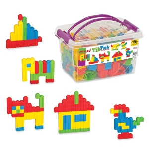 Maxi Tiktak Lego (156 Parça) - Tik-Tak Puzzle - Küçük Bloklar - Maxi Tik Tak Legolar Oyuncak