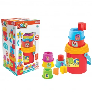 Neşeli Kuleler - Bultak Lego - Bebek Oyuncağı - Şekil Takmaca - Kule Oyunu