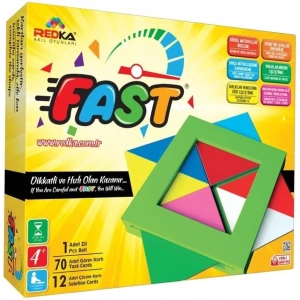 Orijinal Fast Oyunu - Akıl ve Zeka Oyunu - Hızlı Şekil Oyunu - Redka Fast Oyunu - Strateji Oyunu