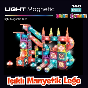 Orijinal Magnetic Tiles Star Diamond Light Version 108 Parça Işıklı Manyetik Lego - Mıknatıslı Lego Ledli Magnetic Işıklı Magnet
