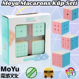 Orijinal MoYu Macarons 2x2 3x3 4x4 5x5 Küpü Seti - Moyu Speed Cube - Moyu Zeka Küpü - Zeka Küpü - Rubik Küp