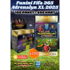 Panini FIFA 365 Adrenalyn XL 2025 Oyuncu Kartı - Futbolcu Kartları - Trading Oyuncu Kartı - 100 Paket
