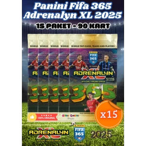Panini FIFA 365 Adrenalyn XL 2025 Oyuncu Kartı - Futbolcu Kartları - Trading Oyuncu Kartı - 15 Paket