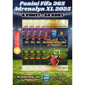 Panini FIFA 365 Adrenalyn XL 2025 Oyuncu Kartı - Futbolcu Kartları - Trading Oyuncu Kartı - 4 Paket