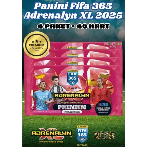 Panini Premium FIFA 365 Adrenalyn XL 2025 Oyuncu Kartı - Premium Futbolcu Kartları - 4 Paket