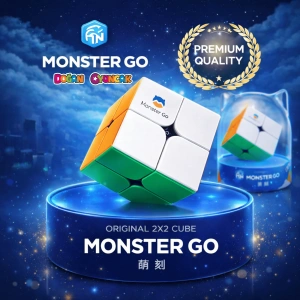 Profesyonel GAN Monster Go Premium 2x2 Küp - GAN 2x2 Zeka Küpü - Akıl Küpü - Monster Küp