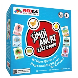 Redka Şimdi Anlat Kart Oyunu - Eğitici Kartlar Hikaye Anlatma Oyunu Çocuklar için Kart