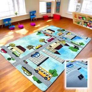 Şehir Çocuk Halısı 120x180 cm. - Şehir Anaokulu Halısı - Şehir Kreş Halısı - Şehir Oyun Halısı