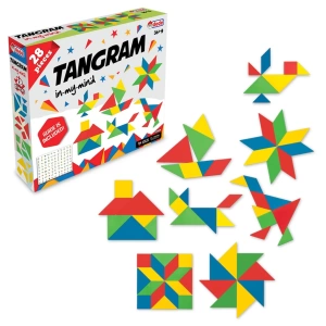 Tangram Lego (28 Parça) - Lego Setleri - Tangram Oyunu - Şekilli Lego - Tagram Seti