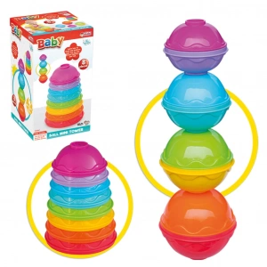 Toplu Mini Kule - Üst Üste Dizmece - Bebek Oyuncağı - Kule Oyunu