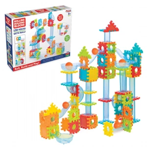 Toplu Yapı Blokları Lego (138 Parça) - Top Yarışması Lego - Misket Oyunu Misket Yarışması - Legolar Oyuncak Eğitici Lego