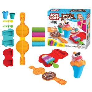 Waffle & Dondurma Oyun Hamur Seti 200 Gr. - Oyun Hamuru Seti - Hamur Setleri - Hamur Kalıpları
