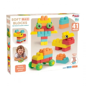 Yumuşak Soft Maxi Bloklar (41 Parça) - Soft Yumuşak Bloklar - Büyük Soft Lego Oyuncakları - Yumuşak Lego - Soft Lego