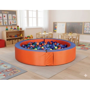Yuvarlak Top Havuzu 125 cm. - Sünger Soft Play Top Havuzu Çocuk Oyun Alanı