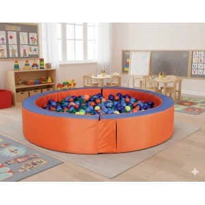 Yuvarlak Top Havuzu 165 cm. - Sünger Soft Play Top Havuzu Çocuk Oyun Alanı