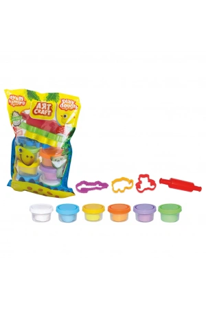 6lı Polybag Oyun Hamur Seti 168 Gr. - Oyun Hamuru Seti - Hamur Setleri - Hamur Kalıpları