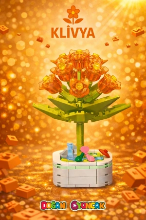 Mikro Blok Kristal Klivya Çiçek Lego - Lego Setleri Mini Lego - Çiçek Lego - Blossom Çiçek Lego