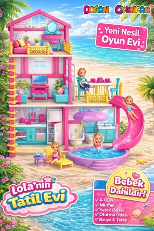 Lolanın Tatil Evi - Ev Oyuncak - Lolanın Tatil Ev Seti - Barbie Ev Seti