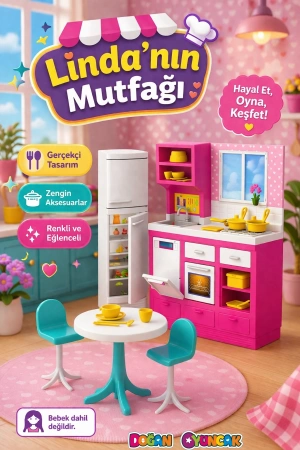 Lindanın Mutfağı - Mutfak Oyuncak - Mutfak Seti - Barbie Mutfak Seti