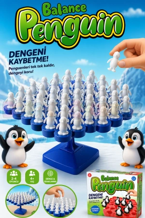 Balance Penguen Denge Oyunu - Eğitici Oyuncak Penguen Denge Oyunu - Strateji Oyunu
