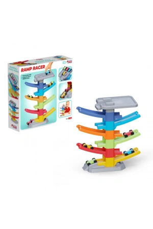 Rampalı Yarış Parkı (6 Katlı) - Oyuncak Araba Seti Yarış Seti Kaydıraklı Otopark Garaj Seti