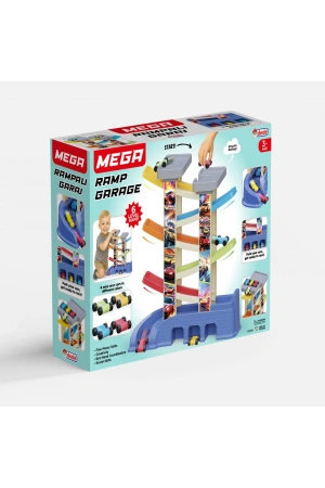 Mega Rampalı Garaj (6 Katlı) - Oyuncak Araba Seti Yarış Seti Kaydıraklı Otopark Garaj Seti