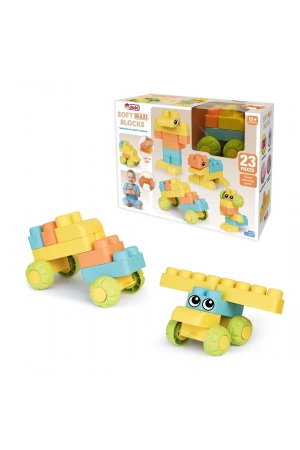 Yumuşak Soft Maxi Bloklar (23 Parça) - Soft Yumuşak Bloklar - Büyük Soft Lego Oyuncakları - Yumuşak Lego - Soft Lego