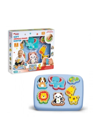 Yumuşak Sevimli Hayvanlar Bultak - Bebek Oyuncakları - Hayvan Yerleştirme Oyuncak - Yumuşak Lego - Soft Lego